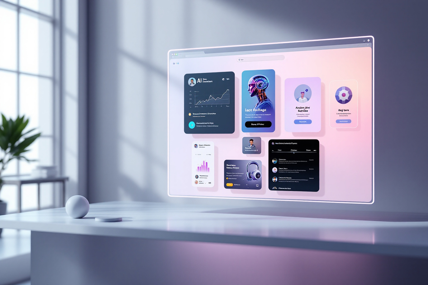 Preview of an AI-enhanced website