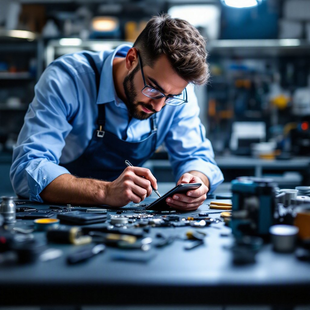 داخل محل موبايل وخدمة العملاء
